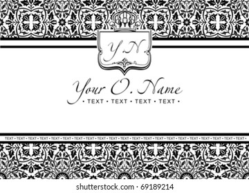 Vector Small Title Frame and Pattern