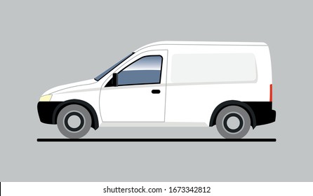Small White Van High Res Stock Images 