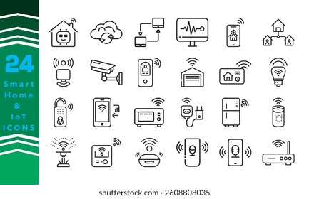 Vector smart Home and IoT icon name ideas set symbol design