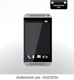 Vector smart phone icon. Perfect for design of web pages.