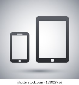 Vector smart phone and tablet icon