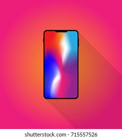 Vector Smartphone Design on background