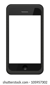Vector smartphone in a grid cover isolated on white. Eps 10
