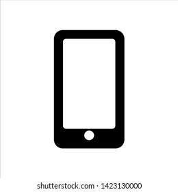 Vector smartphone icon. black device or gadgets symbol with trendy flat style icon for web site design, logo, app, UI isolated on white background