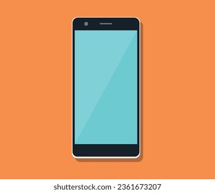 A vector smartphone icon, digital device, cellphone, touch screen phone