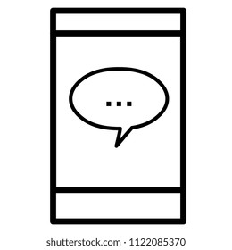 Vector Smartphone Icon Isolated On White Background