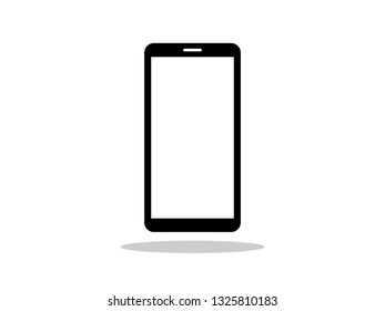 Vector smartphone icon shape in smart phone style isolated on white background