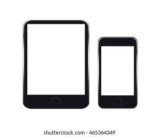 Vector smartphone isolated on white background