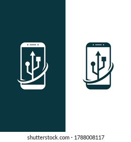 Vector smartphone logo and smbol, icon vector smartphone design template