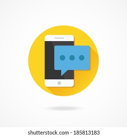 Vector Smartphone Message Icon