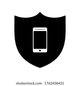 Vector Smartphone Protection or Shield Illustration