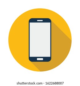 Vector smartphone sign, mobile flat icon