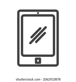 vector smartphone tablet line icon illustration