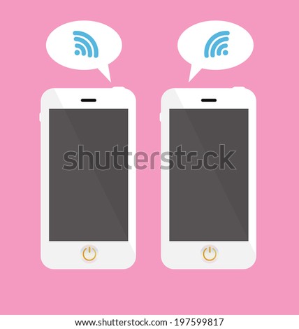 Vector Smartphone Wifi Icon