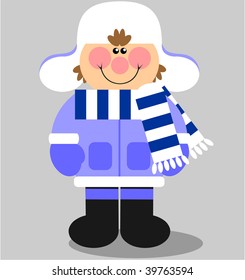 Vector. Smile boy  in color 02. More Cartoons see in portfolio
