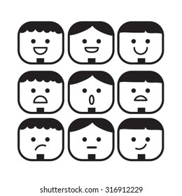 Vector Smile Icon Set