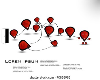 Vector. Smile labels.