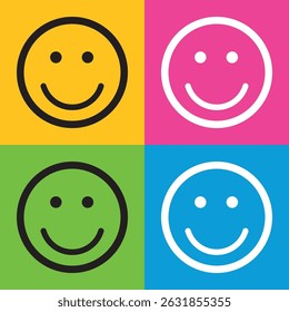 Vector Smile Logo, Smile Emoticon, Smile Icon Vector