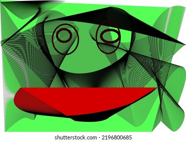 vector smile used for making background images and general artwork.