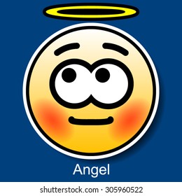 Vector Smiley Angel