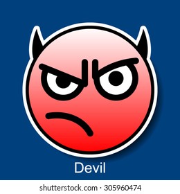 Vector Smiley Devil