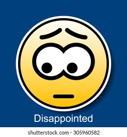 Vector Smiley Disappointed
