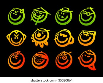 Vector Smiley Icon Set