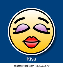 Vector Smiley Kiss