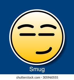 Vector Smiley Smug