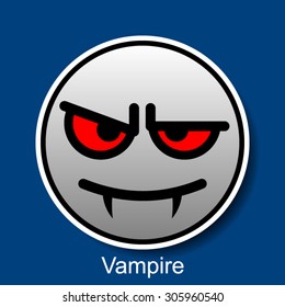Vector Smiley Vampire
