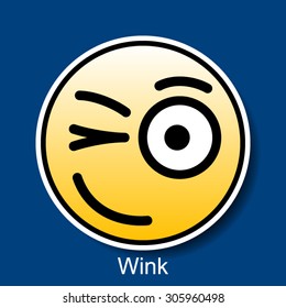 Vector Smiley Wink