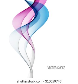 Vector Smoke. Abstract template background. EPS 10
