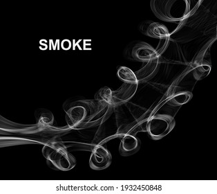 Vector Smoke background. Vector illustration.
