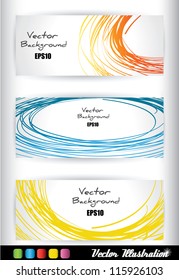 vector smoke effect hand drown banners