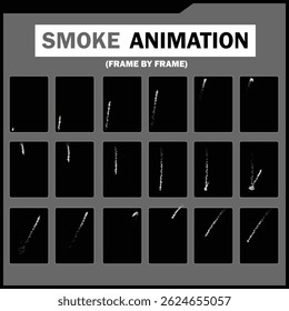 Vetor Smoke FX Sprite Sheet Pack, Nuvem, vento, Vapor de chá, Fumaça Mais, fumaça de vapor, nevoeiro