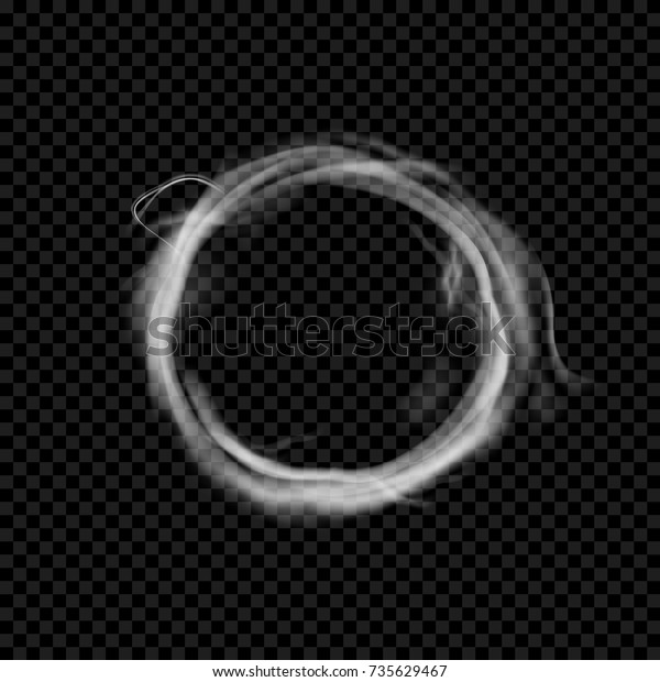 Vector smoke ring. Realistic circle vape texture.\
Transparent cloud shape