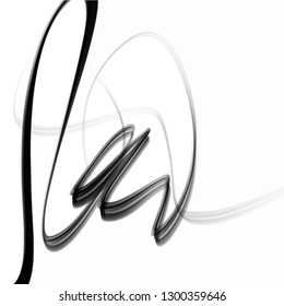 Vector smoke scribble sketch texture lines. Waves, vibration. Ink and water on white background