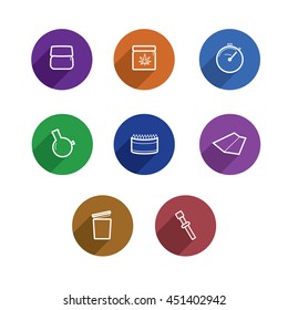 Vector smoking icons set