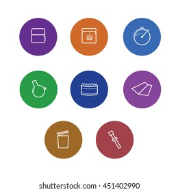 Vector smoking icons set