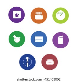 Vector smoking icons set