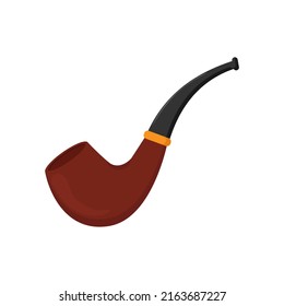 Vector Smoking Pipe Isolated Drawing Stock Vector (Royalty Free ...