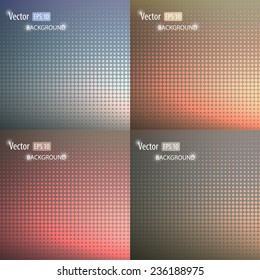 Vector smooth abstract colorful backgrounds set with geometric shape. Creative concept for you design.