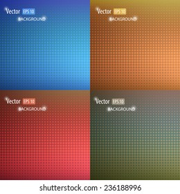 Vector smooth abstract colorful backgrounds set with geometric shape. Modern concept.
