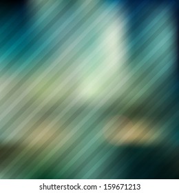 Vector smooth blurry background with diagonal geometric pattern. Smooth gradients. Blurry film effect. Teal tones.