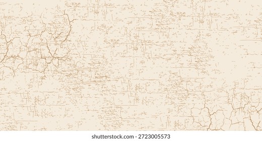 Vector smooth brown watercolor art background ceramics. Crack wall interrior design. Old paper texture simple model for cards flyers poster banner. Modern ceramic or crack wallpaper pirnted design