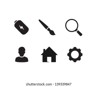 Vector Smooth Icon Symbol Set