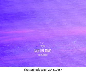 Vector smooth purple acrylic painted canvas background