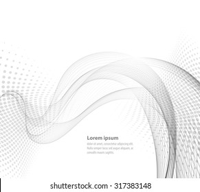  Vector smooth Transparent abstract waves For cover book, brochure, flyer, poster, magazine, website, annual report