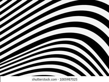 Vector smooth wave strips abstract  background