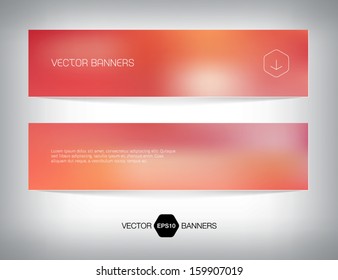 Vector smooth web banner, business card or flyer design. Blurry unfocused photographic effect. Soft and modern background. Light and minimal. 